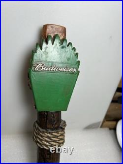 BUDWEISER KING OF BEERS HAWAIIAN TIKI IDOL Draft beer tap handle. USA