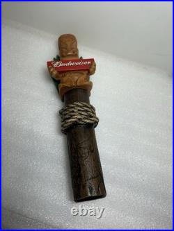 BUDWEISER KING OF BEERS HAWAIIAN TIKI IDOL Draft beer tap handle. USA