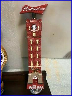 BUDWEISER LIMITED EDITION COLLECTION 7 beer tap handles. Stand Included