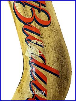 BUDWEISER OUTBACK BOOMERANG draft beer tap handle. ST. LOUIS, MISSOURI