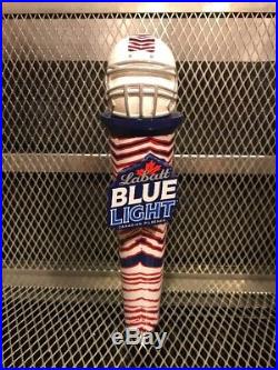 BUFFALO BILLS LABATT BLUE ZUBAZ RARE Figural Football Helmet Beer Tap Handle