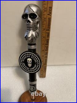 BURNING BEARD BREWING COMPANY SIGNATURE SKULL draft beer tap handle. CALIFORNIA