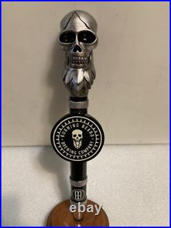 BURNING BEARD BREWING COMPANY SIGNATURE SKULL draft beer tap handle. CALIFORNIA