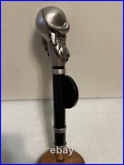 BURNING BEARD BREWING COMPANY SIGNATURE SKULL draft beer tap handle. CALIFORNIA