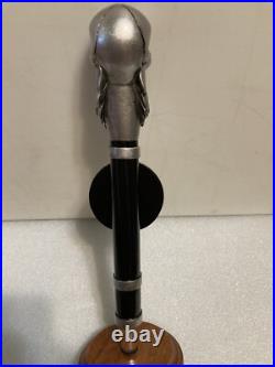 BURNING BEARD BREWING COMPANY SIGNATURE SKULL draft beer tap handle. CALIFORNIA