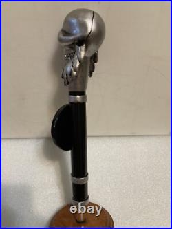 BURNING BEARD BREWING COMPANY SIGNATURE SKULL draft beer tap handle. CALIFORNIA