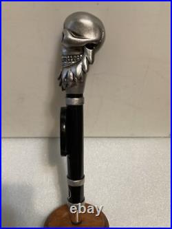 BURNING BEARD BREWING COMPANY SIGNATURE SKULL draft beer tap handle. CALIFORNIA