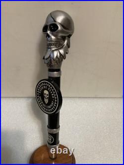 BURNING BEARD BREWING COMPANY SIGNATURE SKULL draft beer tap handle. CALIFORNIA