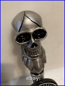 BURNING BEARD BREWING COMPANY SIGNATURE SKULL draft beer tap handle. CALIFORNIA