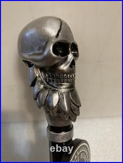 BURNING BEARD BREWING COMPANY SIGNATURE SKULL draft beer tap handle. CALIFORNIA