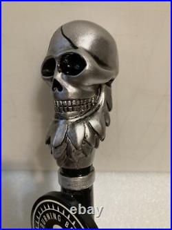BURNING BEARD BREWING COMPANY SIGNATURE SKULL draft beer tap handle. CALIFORNIA