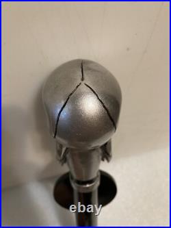 BURNING BEARD BREWING COMPANY SIGNATURE SKULL draft beer tap handle. CALIFORNIA