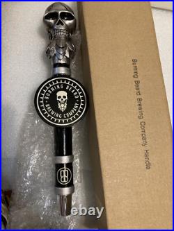 BURNING BEARD BREWING COMPANY SIGNATURE SKULL draft beer tap handle. CALIFORNIA