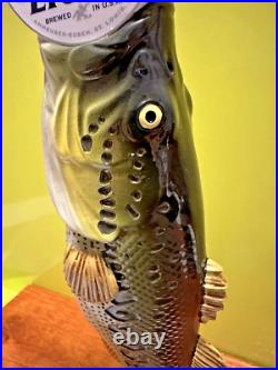 BUSCH LIGHT BEER BIG MOUTH BASS BEER Tap Handle ST. LOUIS MISSOURI BAR Anheuser