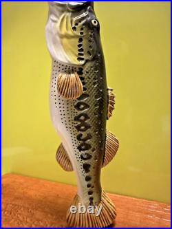 BUSCH LIGHT BEER BIG MOUTH BASS BEER Tap Handle ST. LOUIS MISSOURI BAR Anheuser