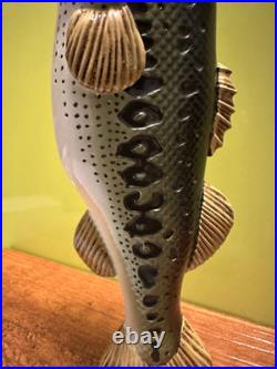 BUSCH LIGHT BEER BIG MOUTH BASS BEER Tap Handle ST. LOUIS MISSOURI BAR Anheuser