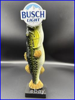 BUSCH LIGHT BIG MOUTH BASS BEER Tap Handle Draft Keg ST. LOUIS MISSOURI Anheuser