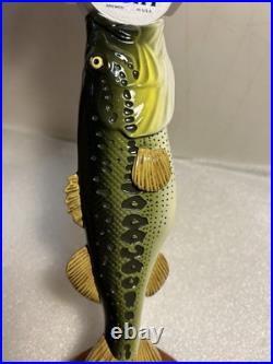 BUSCH LIGHT BIG MOUTH BASS FISHING Draft beer tap handle. ST. LOUIS MISSOURI