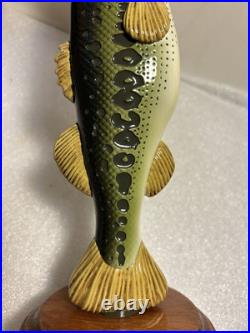 BUSCH LIGHT BIG MOUTH BASS FISHING Draft beer tap handle. ST. LOUIS MISSOURI