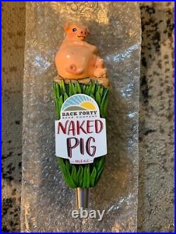 Back Forty Brewing Naked Pig Tap Handle