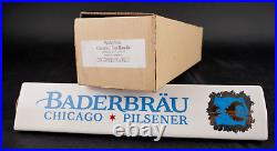 Baderbrau Brewery Chicago Pilsener Beer Tap Handle Chrislan Ceramic New