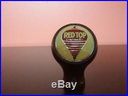 Ball tap knob, tap knob, tap handle, Cincinnati Beer, Red Top, irtp label, Ohio