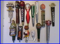 Beer Keg Tap Handle Lot of 14 Different Some Rare Stone Redd Heineken Killian's