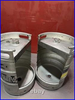 Beer Keg Urinal Branded Edition-with Manual Push Flush Valve Complete Set
