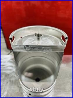 Beer Keg Urinal Branded Edition-with Manual Push Flush Valve Complete Set