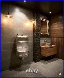 Beer Keg Urinal Branded Edition-with Manual Push Flush Valve Complete Set