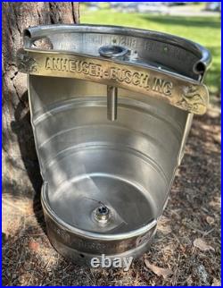 Beer Keg Urinal Branded Edition-with Manual Push Flush Valve Complete Set