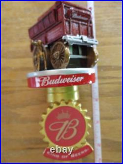Beer Tap 2018 Budweiser Clydesdale Delivery Dalmatian Dog Wagon Handle Brand New