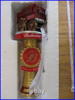 Beer Tap 2018 Budweiser Clydesdale Delivery Dalmatian Dog Wagon Handle Brand New