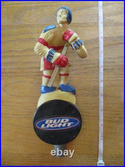 Beer Tap Budweiser Stanley Cup Bud Light Hockey Player on Puck Handle