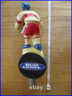 Beer Tap Budweiser Stanley Cup Bud Light Hockey Player on Puck Handle