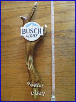 Beer Tap Busch Light Hunter Deer Antler Handle Brand New in Original Box