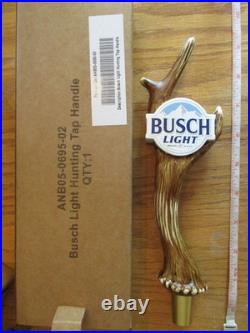Beer Tap Busch Light Hunter Deer Antler Handle Brand New in Original Box