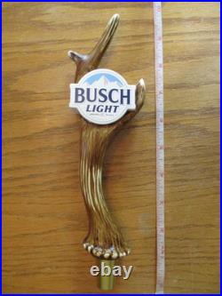 Beer Tap Busch Light Hunter Deer Antler Handle Brand New in Original Box