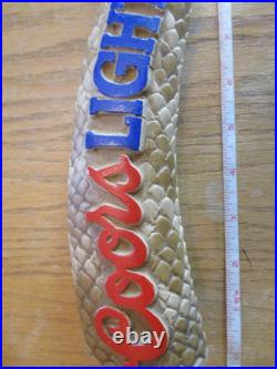 Beer Tap Coors Light Rattlesnake Tail Handle EUC