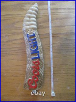 Beer Tap Coors Light Rattlesnake Tail Handle EUC