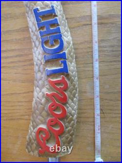 Beer Tap Coors Light Rattlesnake Tail Handle EUC