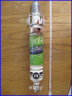 Beer Tap Flat 12 Spark Plug Half Cycle IPA Handle Brand New in Original Box