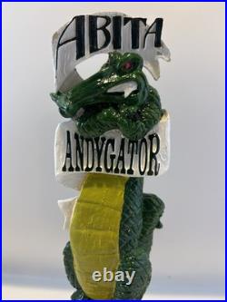 Beer Tap Handle Abita AndyGator Beer Tap Handle Figural Gator Beer Tap Handle