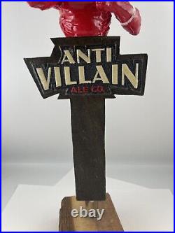 Beer Tap Handle Anti Villain Ale Beer Tap Handle Rare Figural Superhero Beer Tap