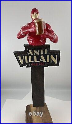 Beer Tap Handle Anti Villain Ale Beer Tap Handle Rare Figural Superhero Beer Tap