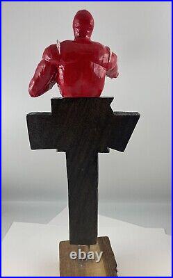 Beer Tap Handle Anti Villain Ale Beer Tap Handle Rare Figural Superhero Beer Tap