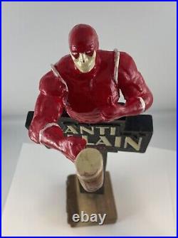 Beer Tap Handle Anti Villain Ale Beer Tap Handle Rare Figural Superhero Beer Tap