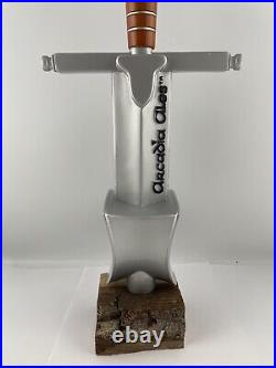 Beer Tap Handle Arcadia Ales Beer Tap Handle Rare Figural Sword Beer Tap Handle