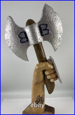 Beer Tap Handle Bavarian Barbarian IPA Beer Tap Handle Rare Figural Axe Beer Tap