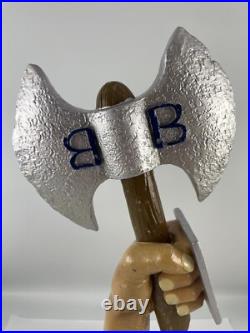 Beer Tap Handle Bavarian Barbarian IPA Beer Tap Handle Rare Figural Axe Beer Tap